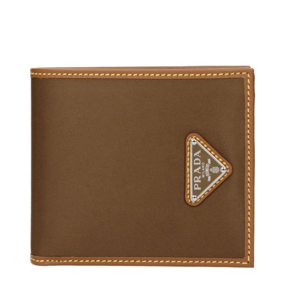 Prada Brown Fabric Men's Wallet